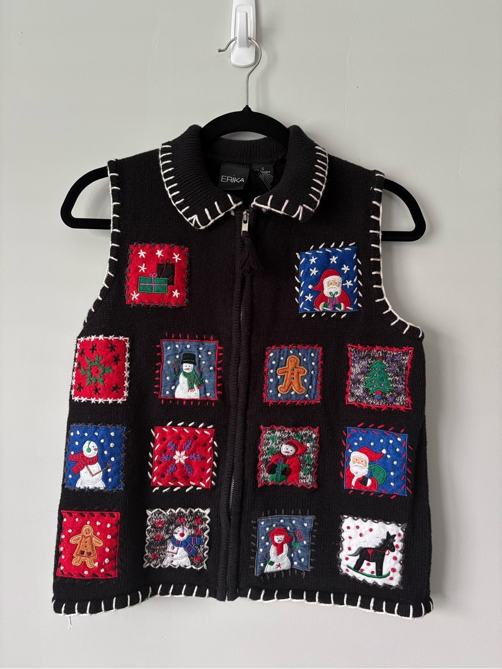 Vintage Erika Christmas Sweater Vest